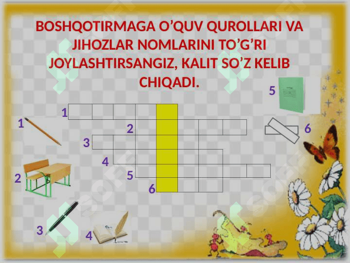 Bo’lim yuzasidan takrorlash 4