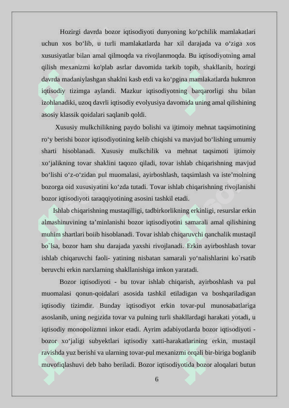 Iqtisodiyotni Tartiblashning Bozor Mexanizmi kurs ishi docx 6