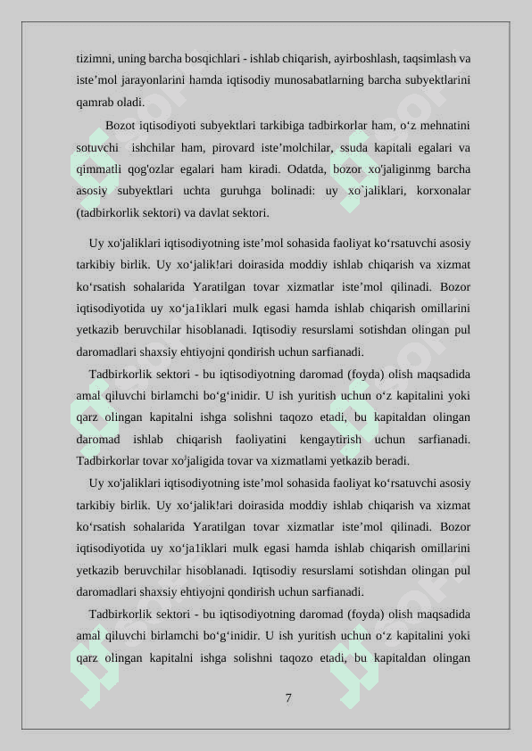 Iqtisodiyotni Tartiblashning Bozor Mexanizmi kurs ishi docx 7