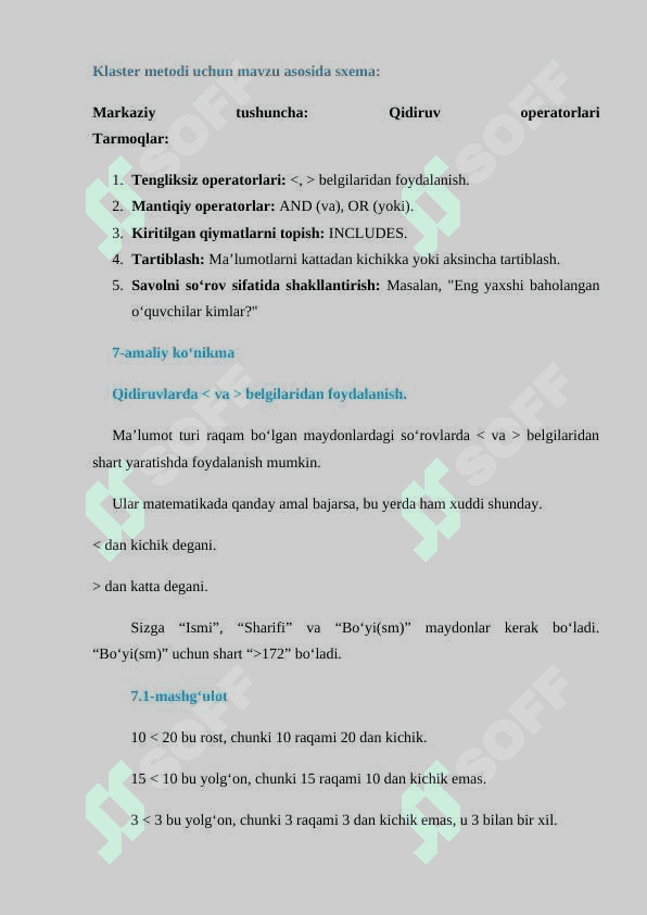 6_sinf_informatika Qidiruvlarda_va_belgilaridan_foydalanish_AND so'rovlar dars ishlanma 4