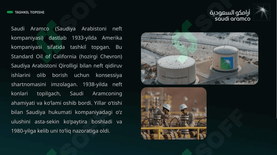 Saudi Aramco kompaniyasining korporativ boshqaruvi pptx 3
