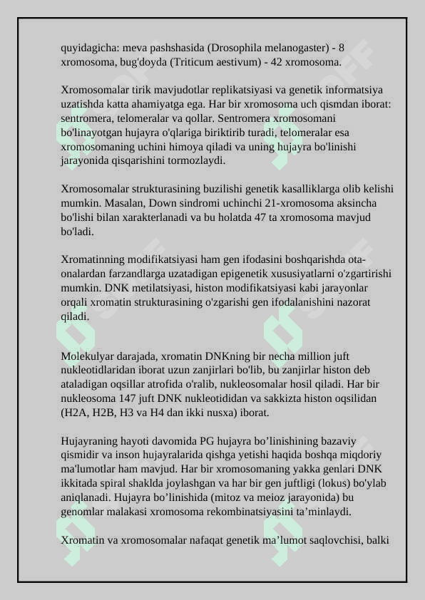 Genlar repressiyasi 8