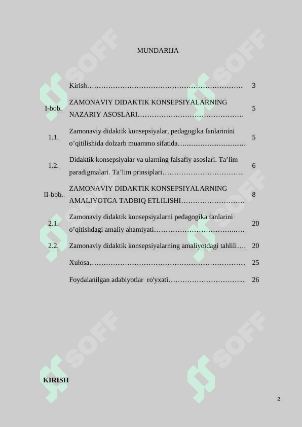 ZAMONAVIY DIDAKTIK KONSEPSIYALAR 2
