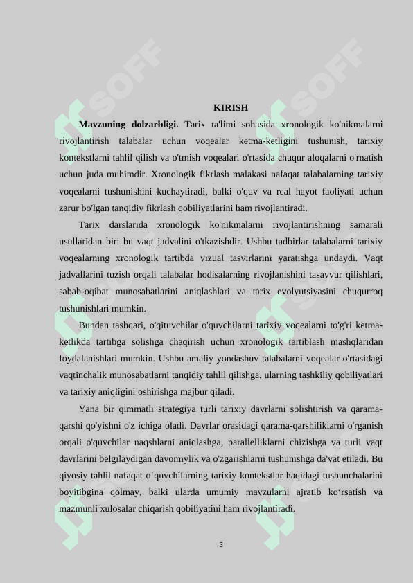 Tarix darslarida xronologik ko'nikmalarni shakllantirish usullari 3
