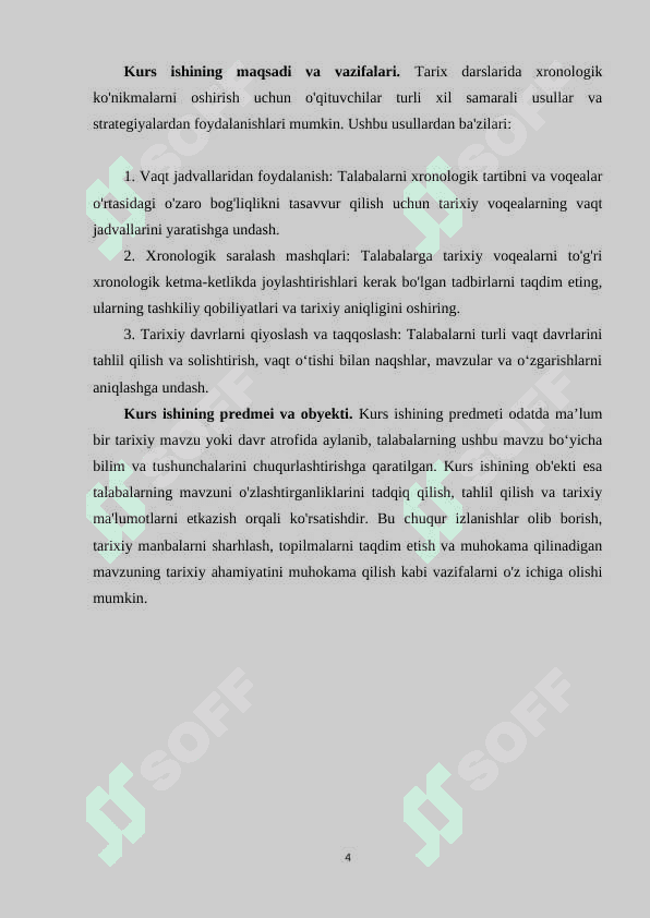 Tarix darslarida xronologik ko'nikmalarni shakllantirish usullari 4