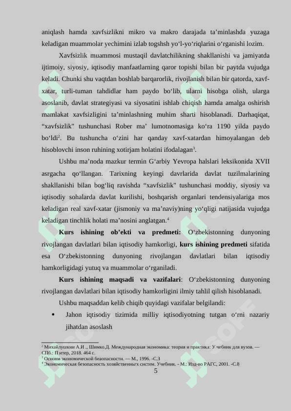 O‘ZBEKISTONNING DUNYONING RIVOJLANGAN DAVLATLARI BILAN IQTISODIY HAMKORLIGI 5
