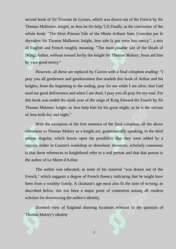 Romances and Sir Thomas Malory.docx 7