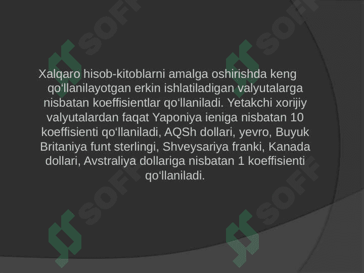 Pulning xalqaro munosabatlardagi harakati pptx 8