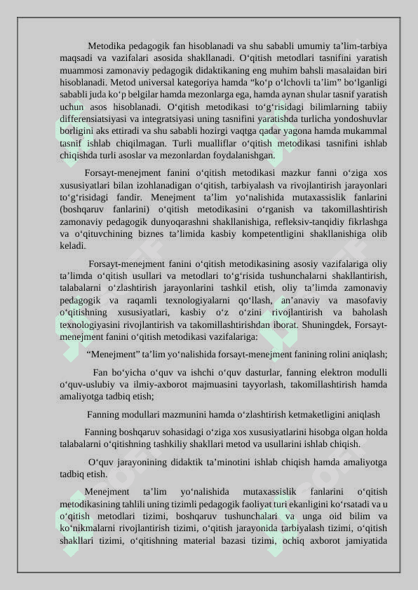 Forsayt menejment faninio’qitishning innovatsion texnologiyalari. 5