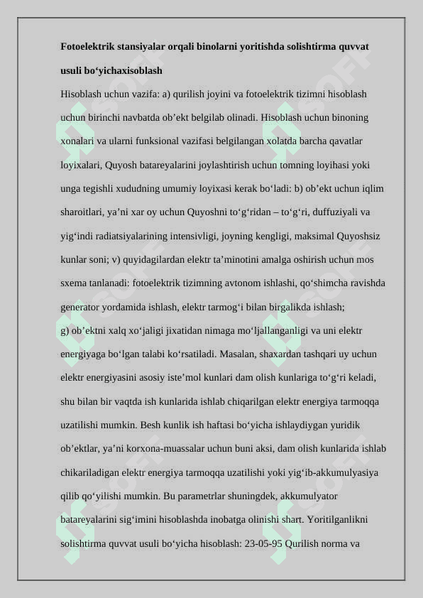 Fotoelektik stansiyalardagi yordamchi qurilmalarning texnik xavfsizligi 2