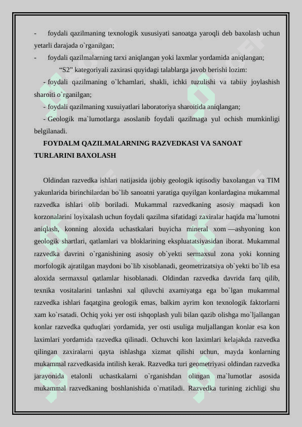 Foydali qazilma konlarini qidirish va razvedka qilish 4