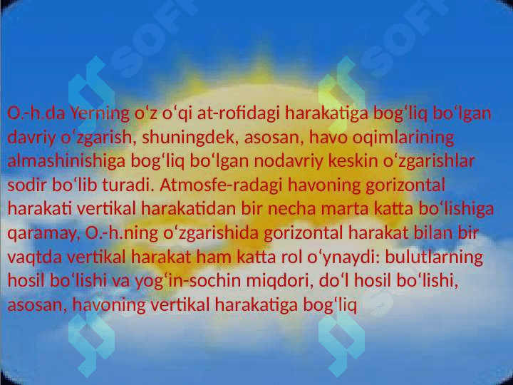 Ob-havo elementlari va iqlim 4