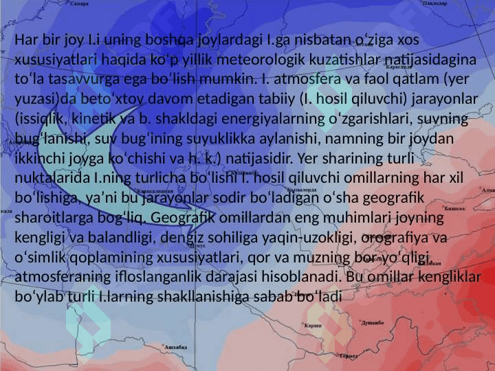 Ob-havo elementlari va iqlim 8