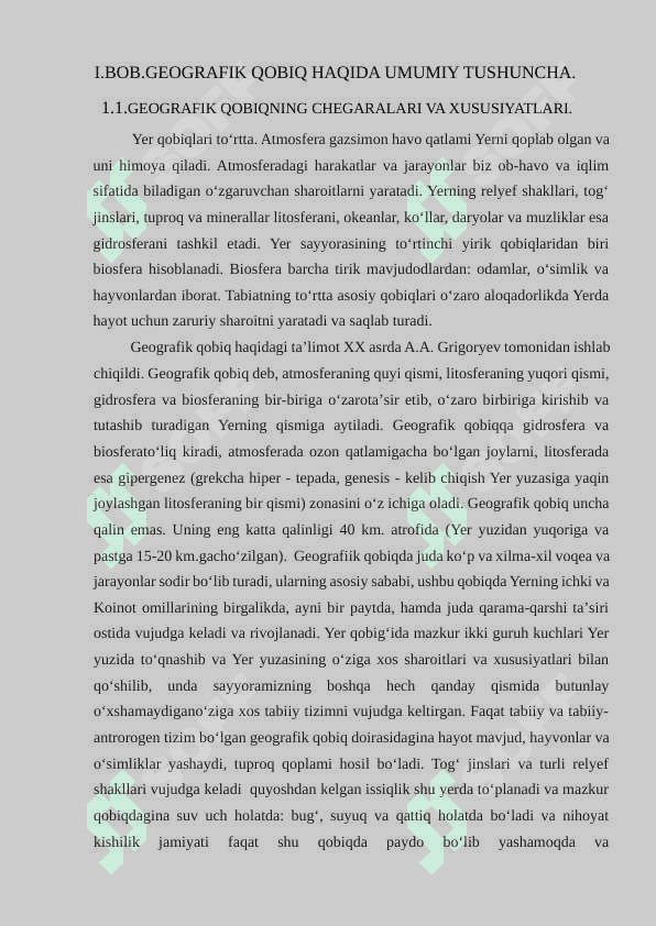 «Geografik qobiqning asosiy qonuniyatlari» 4