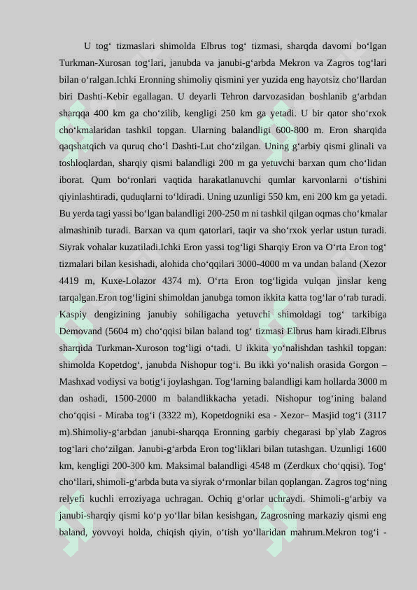 “Eron davlatiga iqdisodiygeografik tavsif” 5
