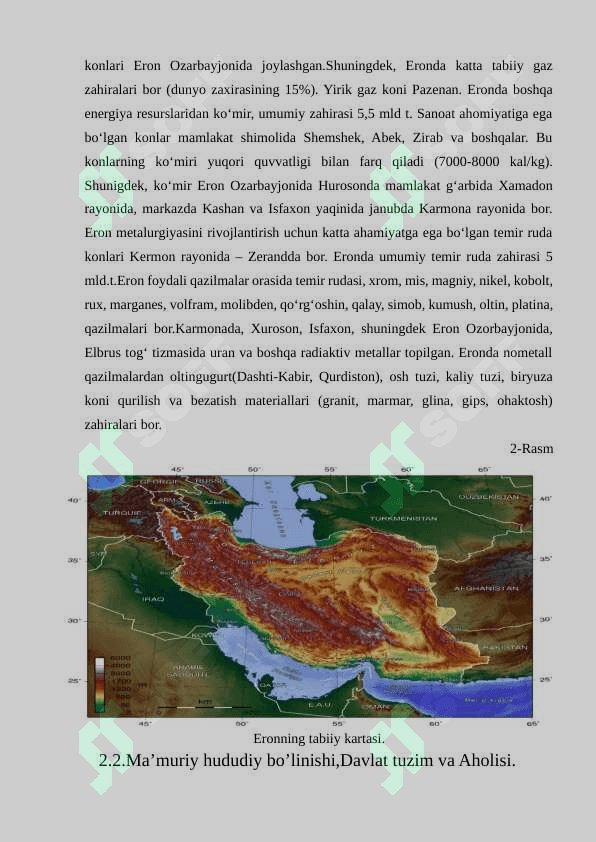 “Eron davlatiga iqdisodiygeografik tavsif” 7