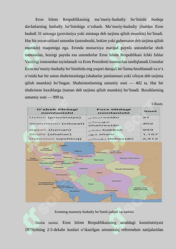 “Eron davlatiga iqdisodiygeografik tavsif” 8