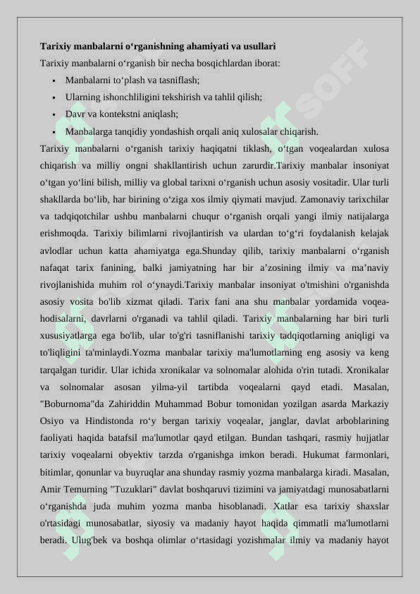 Tarixiy manbalarning umumiy tavsifi 4