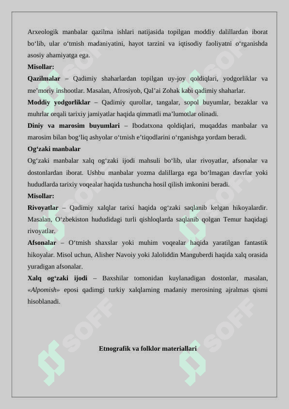 Tarixni organishda tarixiy manbalarni beqiyos ahamiyati 5