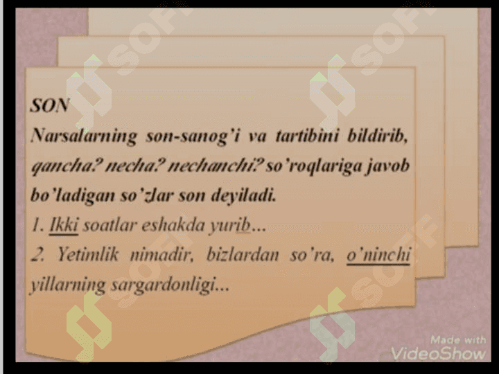 Son so‘z turkumi 3