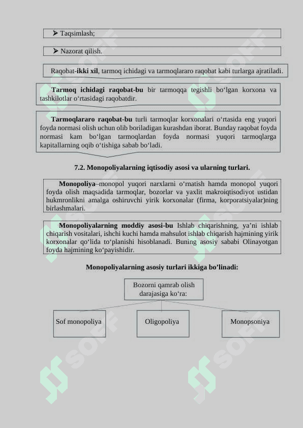 IQTISОDIУОTDА MОNОPОLIZMGА QАRSHI SIУОSАT VА RАQОBАTNI RIVОJLАNTIRISHDА DАVLАTNING RОLI 2
