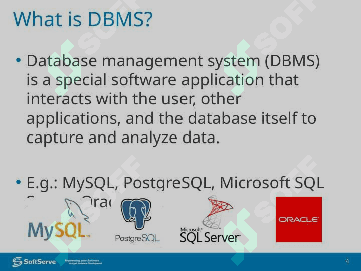 Data storage and black-up 4