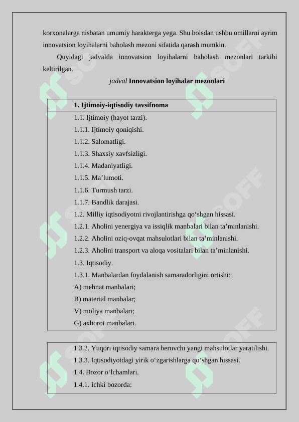 Innovatsion xarajatlarni boshqarish usullarini tahlil qilish 8