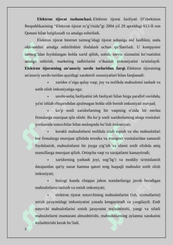 Internet to'lov tizimlari va ularning ishlash texnologiyasi 2