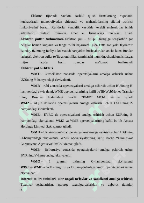 Internet to'lov tizimlari va ularning ishlash texnologiyasi 3