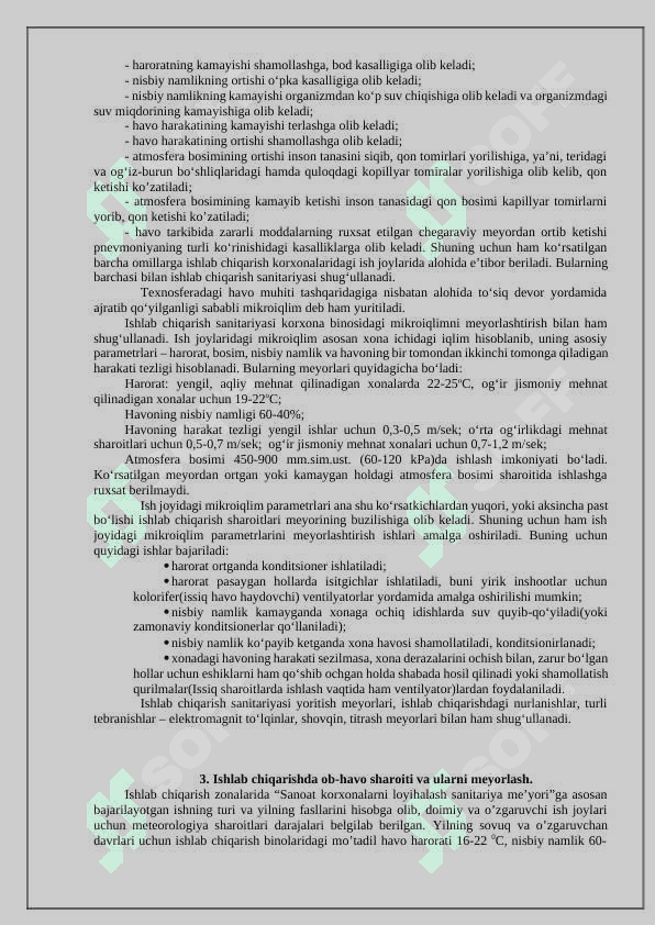 Ishlab chiqarish changlari va zaharli moddalarning inson organzimida salbiy tarsiri va ularga qarshi chora tadbirlar 4