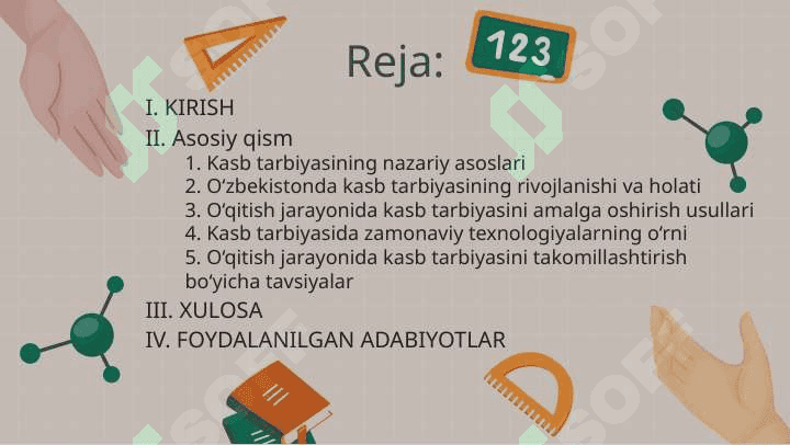 O‘QITISH JARAYONIDA KASB TARBIYASINI BERISH MASALALARI 2