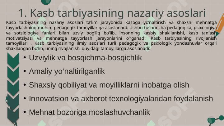 O‘QITISH JARAYONIDA KASB TARBIYASINI BERISH MASALALARI 4