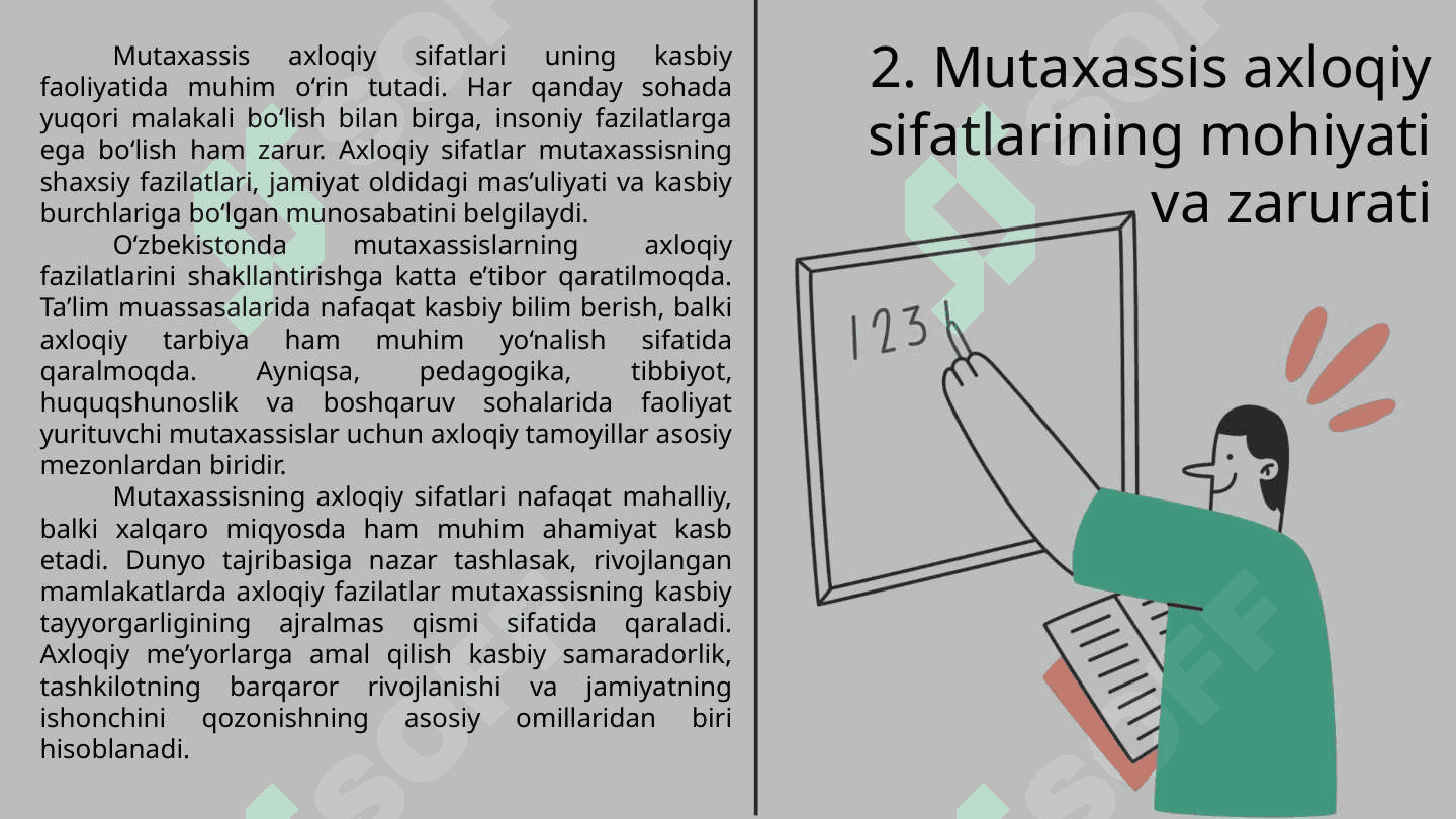 Yuksak madaniyatli mutaxassis va uning axloqiy sifatlari 6
