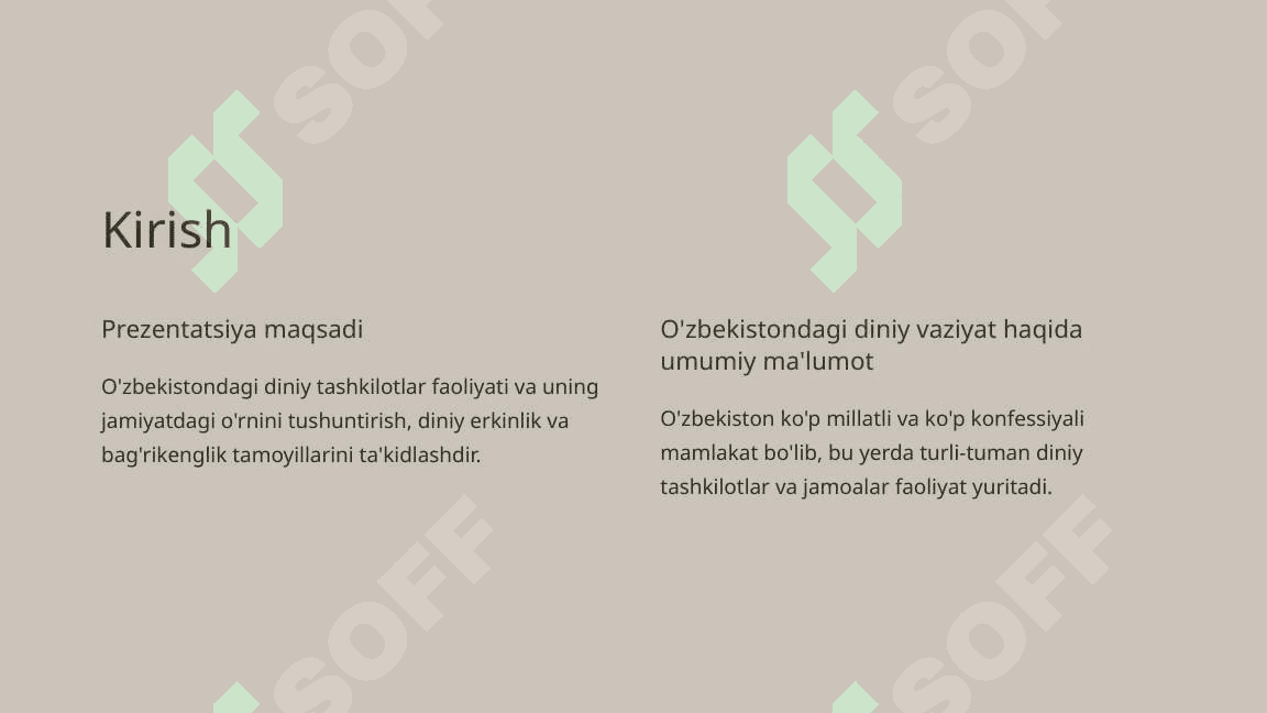 O‘zbekistonda faoliyat yurituvchi diniy tashkilotlar 2