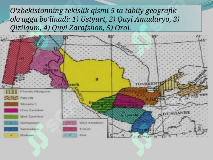 O‘zbekistonning tekislik provinsiyalari 5