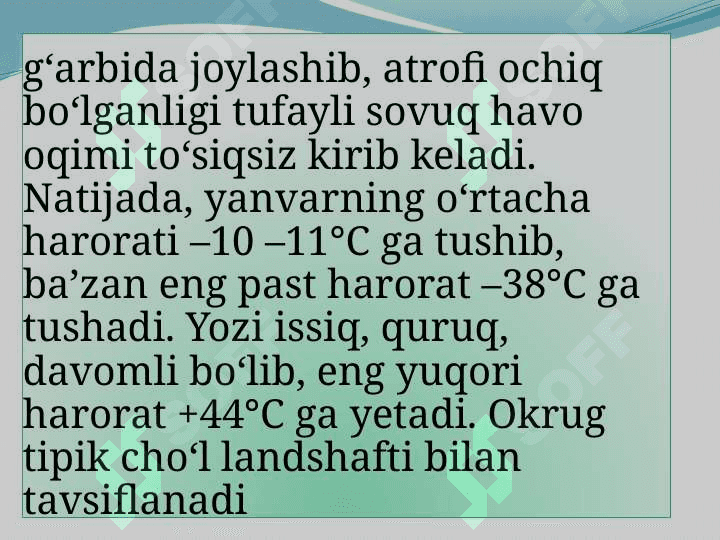O‘zbekistonning tekislik provinsiyalari 8