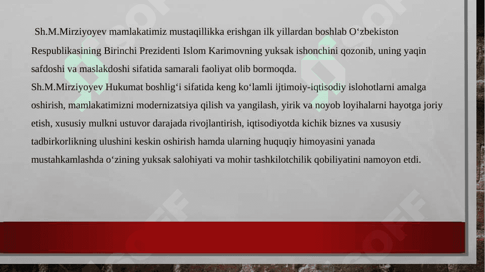 Shavkat Mirziyoyev 6