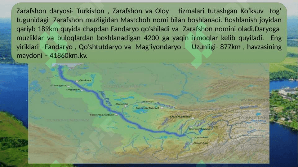 Zarafshon daryosiga gidrografik tavsif 4