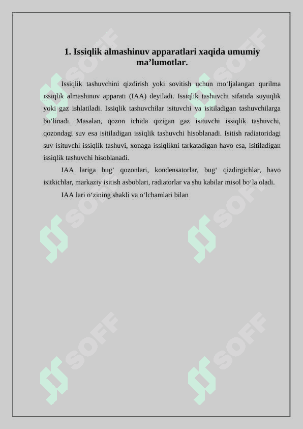 Issiqlik almashinish uskunalarining ishlash prinsipi 2