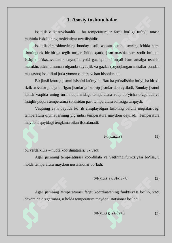 Issiqlik o'tkazish va uning ahamiyati 2