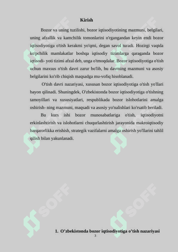 Bozor iqtisodiyotiga oʻtishning asosiy maqsadlari 3