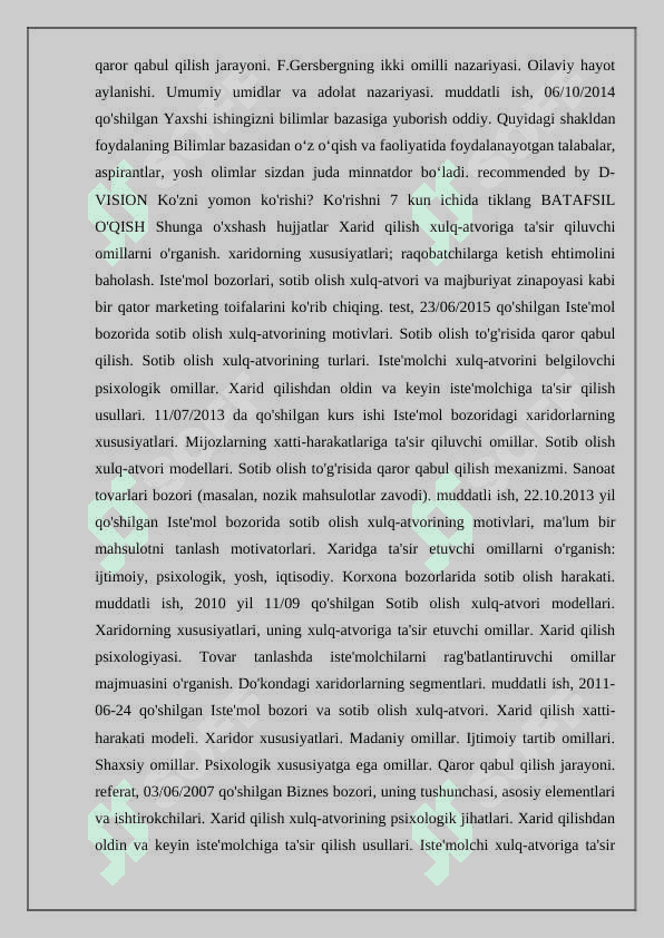 Iste’molchilarni shakllantirish jarayonlari 3