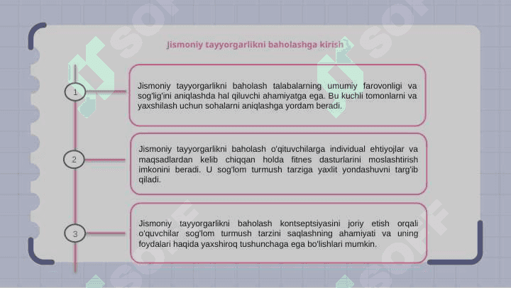 Talabalarning jismoniy tayyorgarliklarining aniqlash 3
