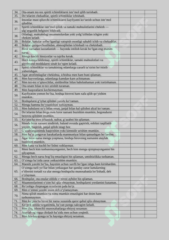 Shaxs xususiyatlarini oʻrganish testi 2