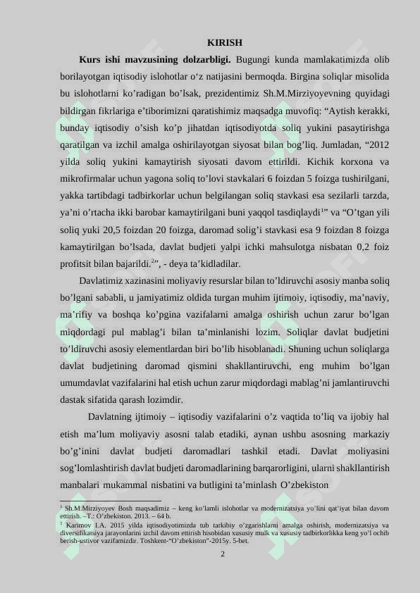 Davlat moliyasini oqilona tashkil etishda fiskal siyosatini takomillashtirish 2