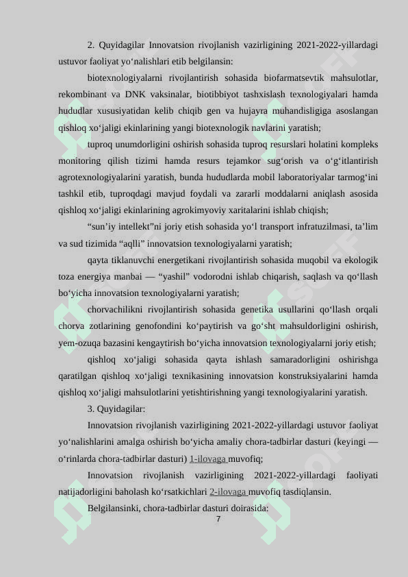 ILMIY-INNOVATSION FAOLIYATNING QONUNIY VA NORMATIV HUQUQIY ASOSI. (1) 6