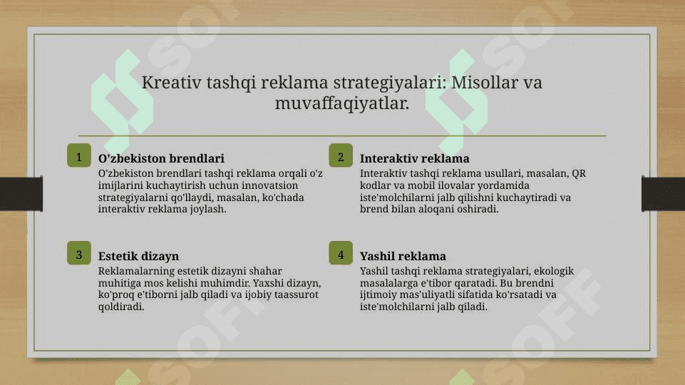 TASHQI REKLAMA HAQIDA 4