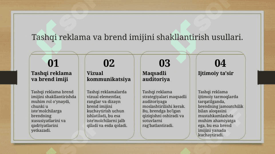 TASHQI REKLAMA HAQIDA 8