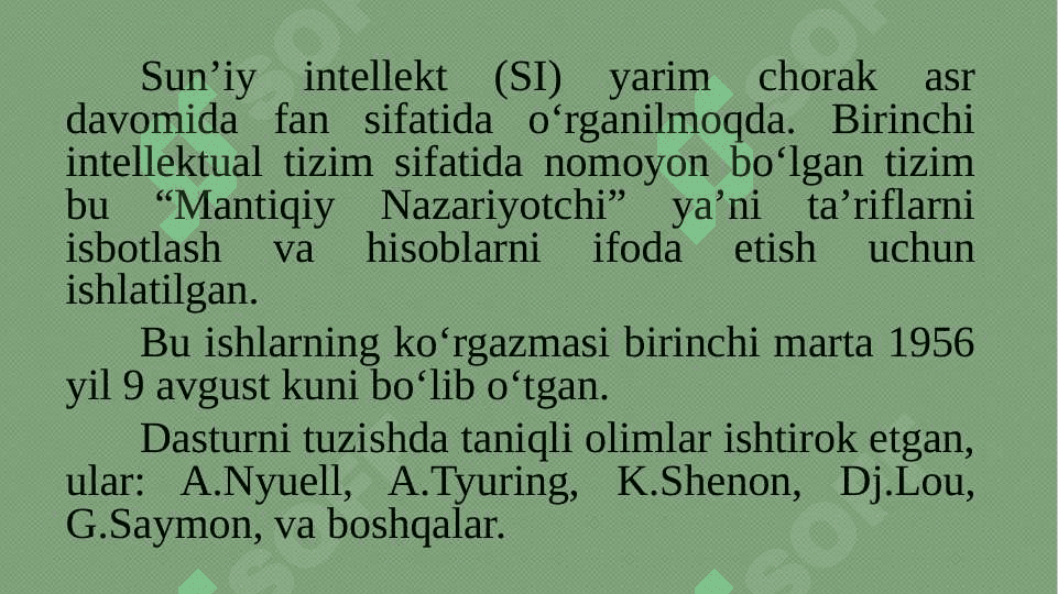 INTELEKTUAL BOSHQARUV TIZIMILARI 4