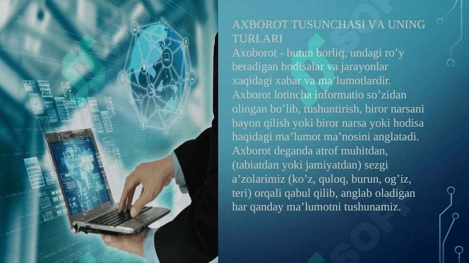 Axborot texnalogiyalarining asosiy tushunchalari 2